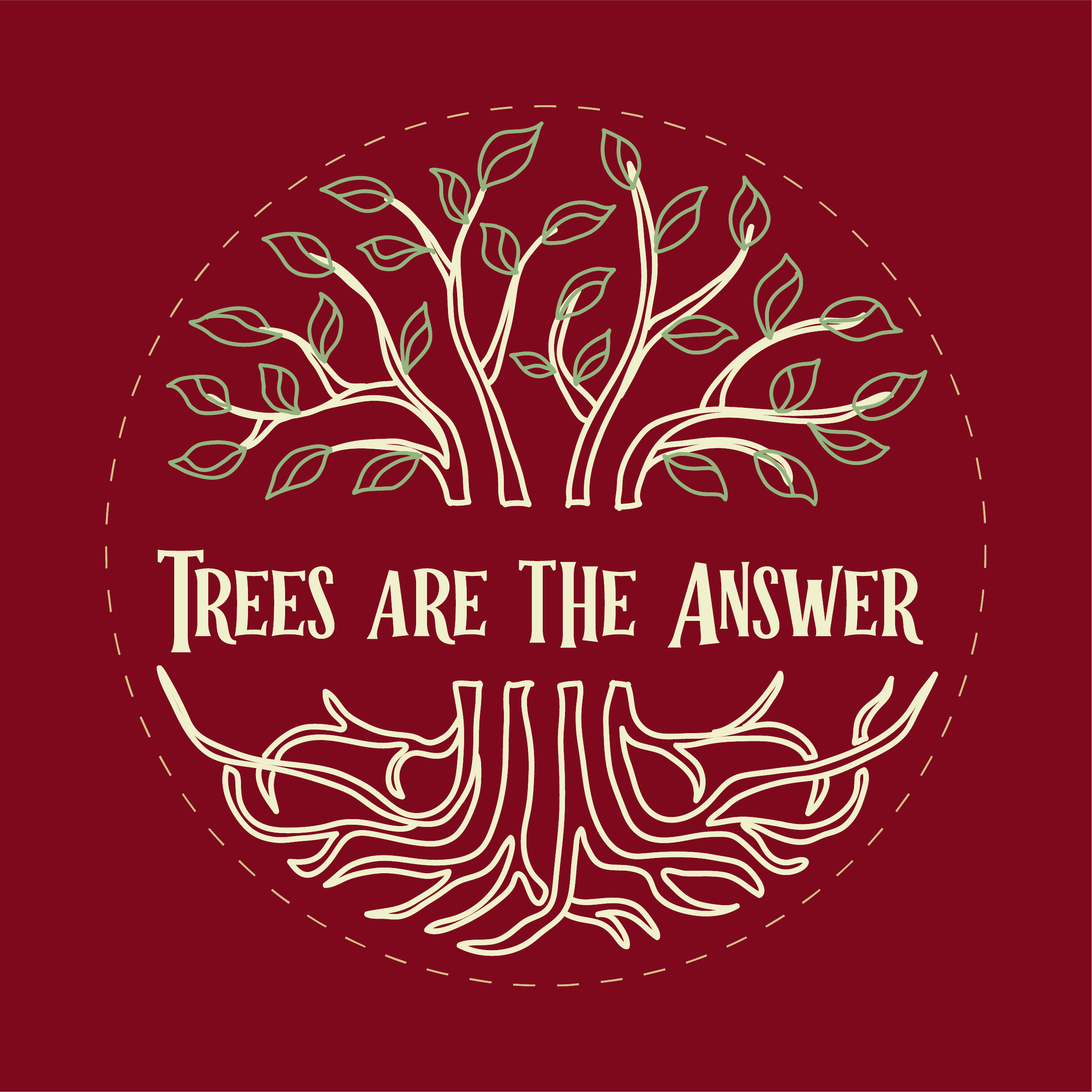 Trees Are The Answer Graphic Printed T-Shirt