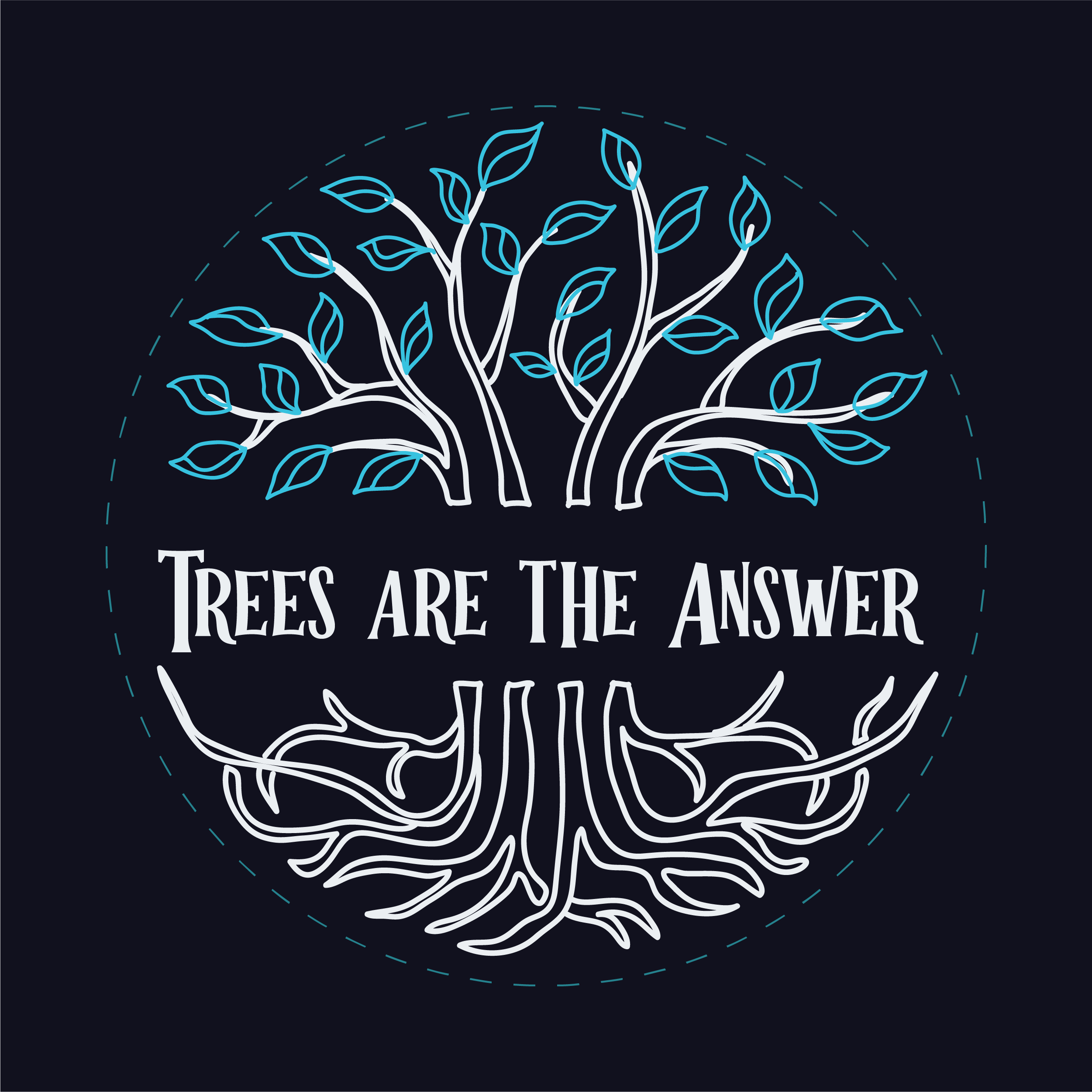 Trees Are The Answer Graphic Printed T-Shirt