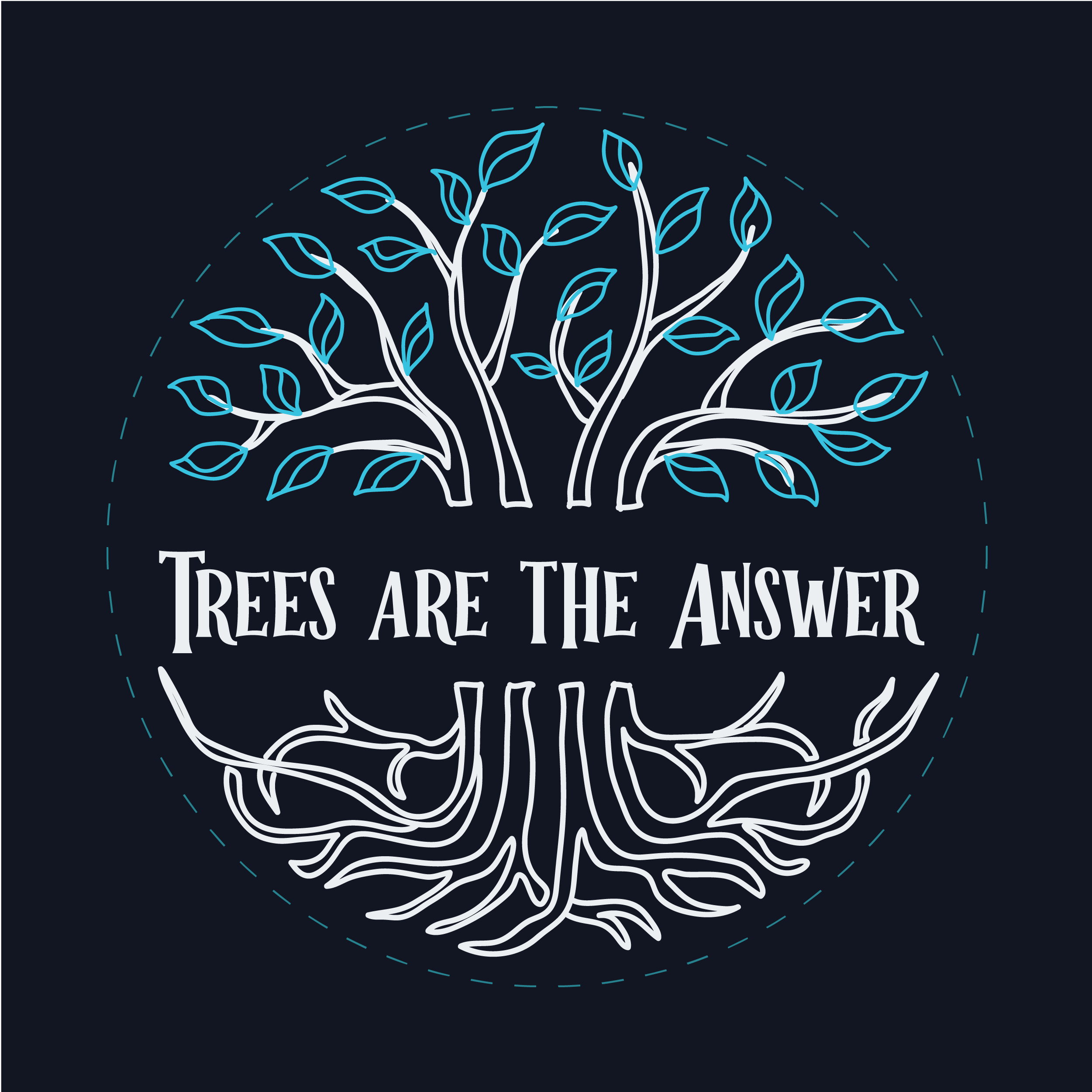 Trees Are The Answer Graphic Printed T-Shirt