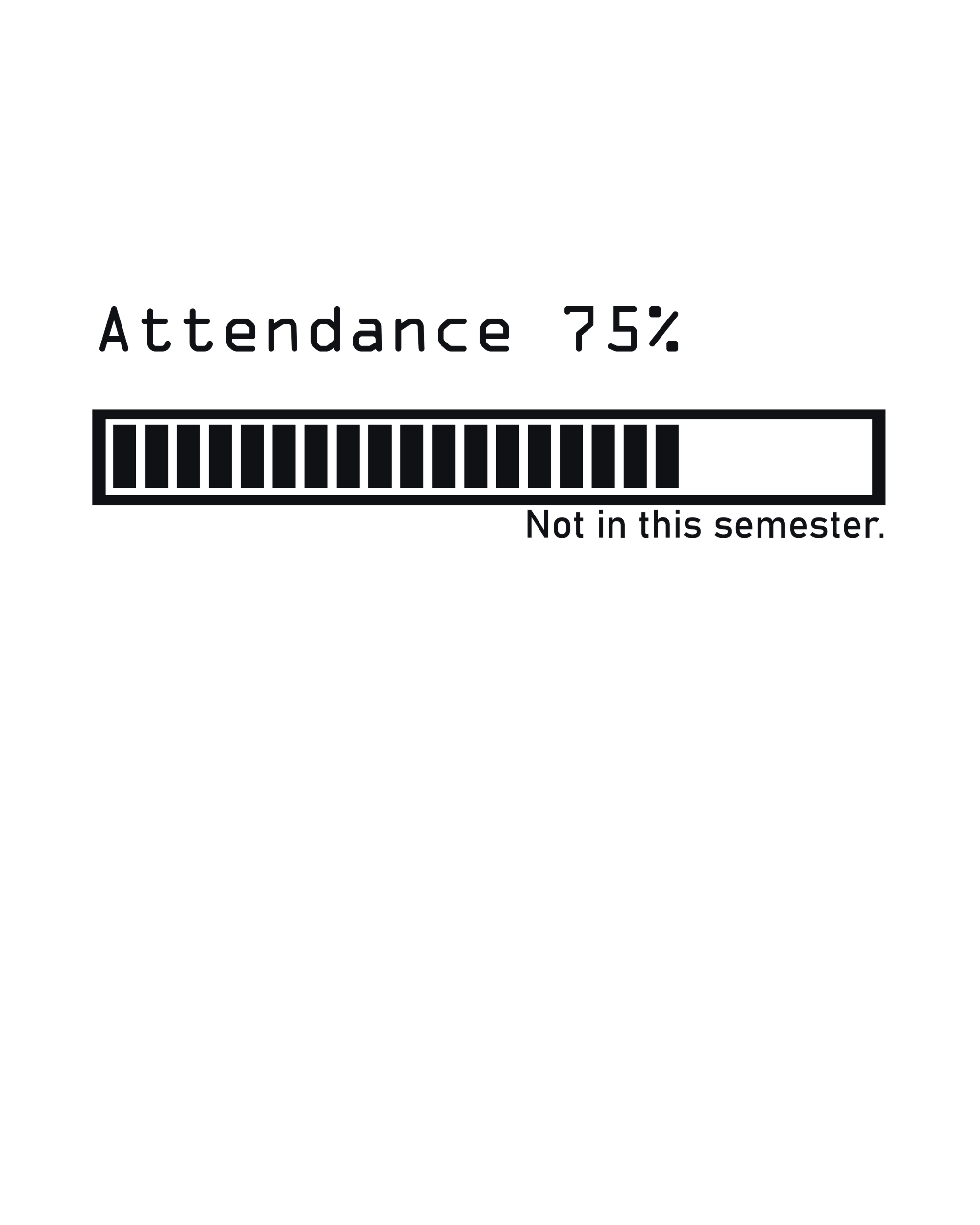 Attendance Graphic Printed T-Shirt