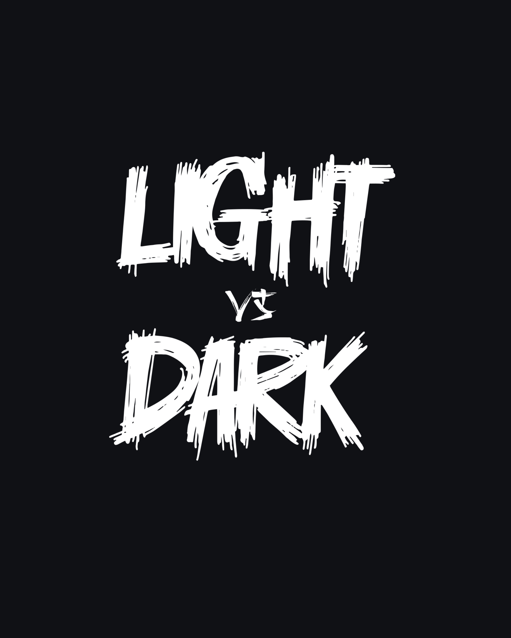 Light VS Dark Graphic Printed T-Shirt