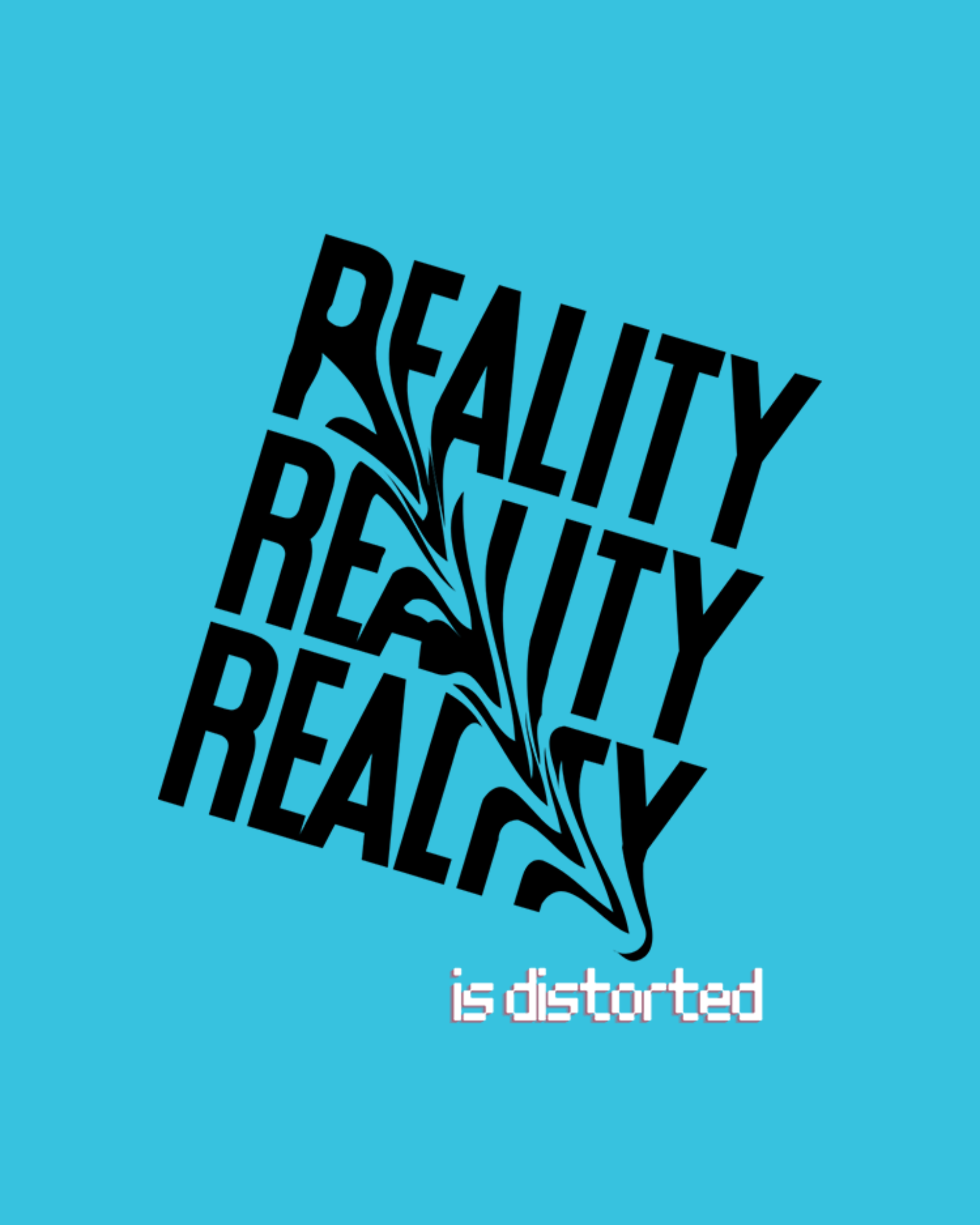 Reality Is Distorted Graphic Printed T-Shirt