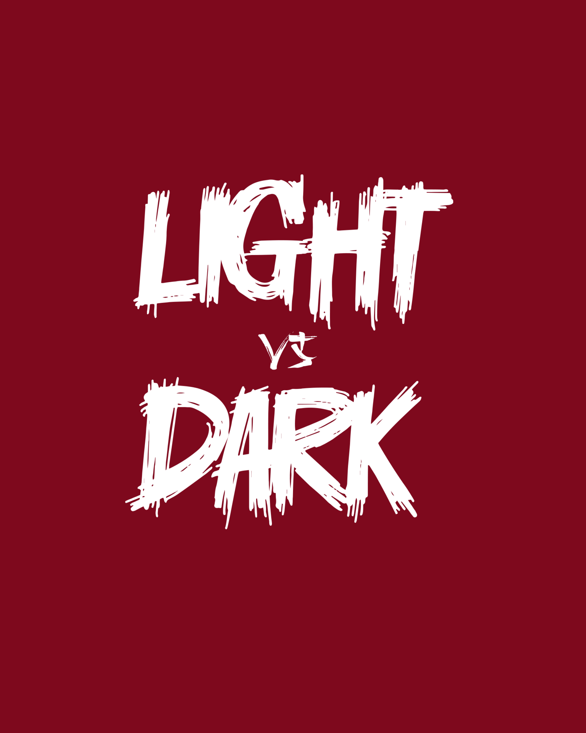 Light VS Dark Graphic Printed T-Shirt