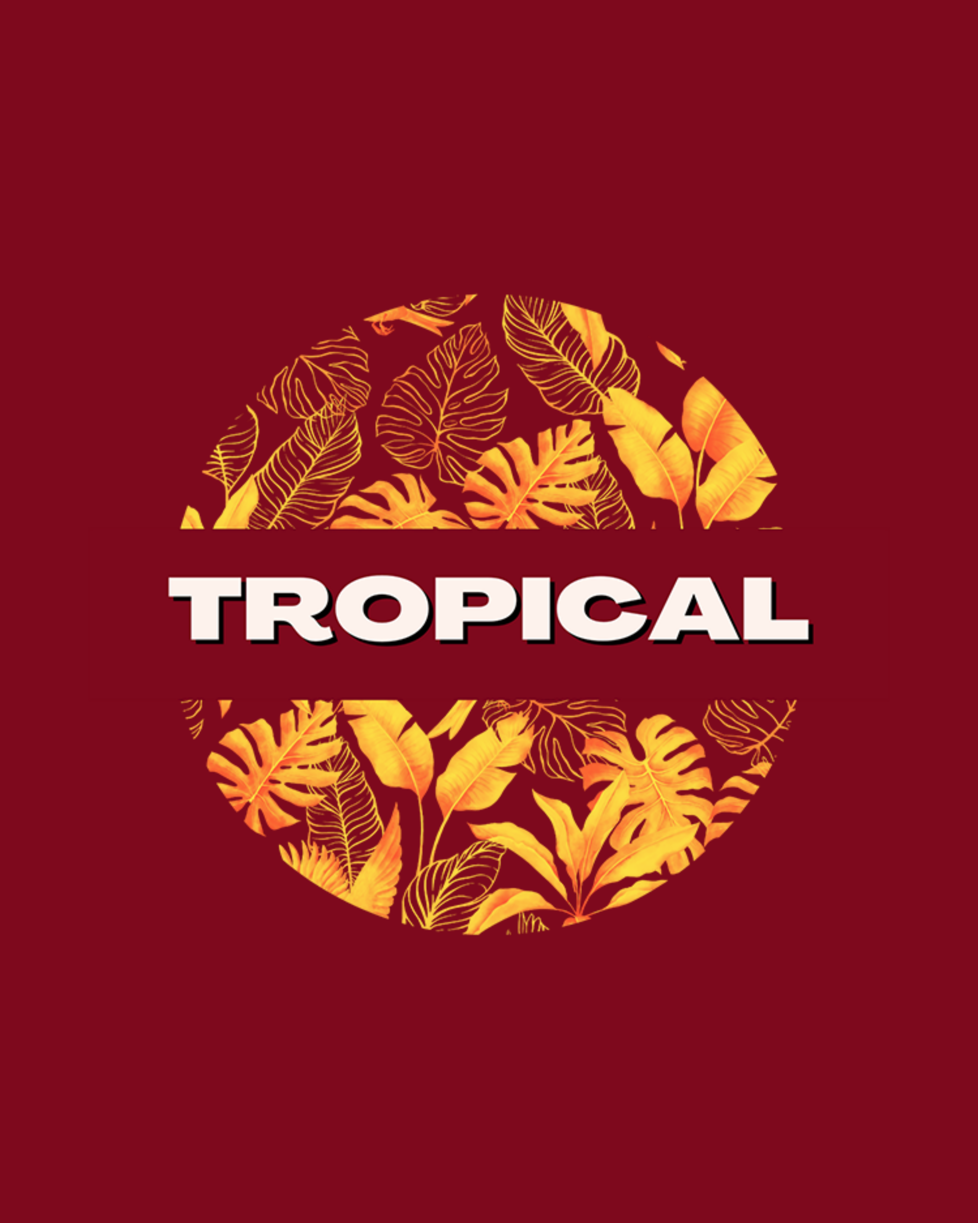 Tropical Graphic Printed T-Shirt