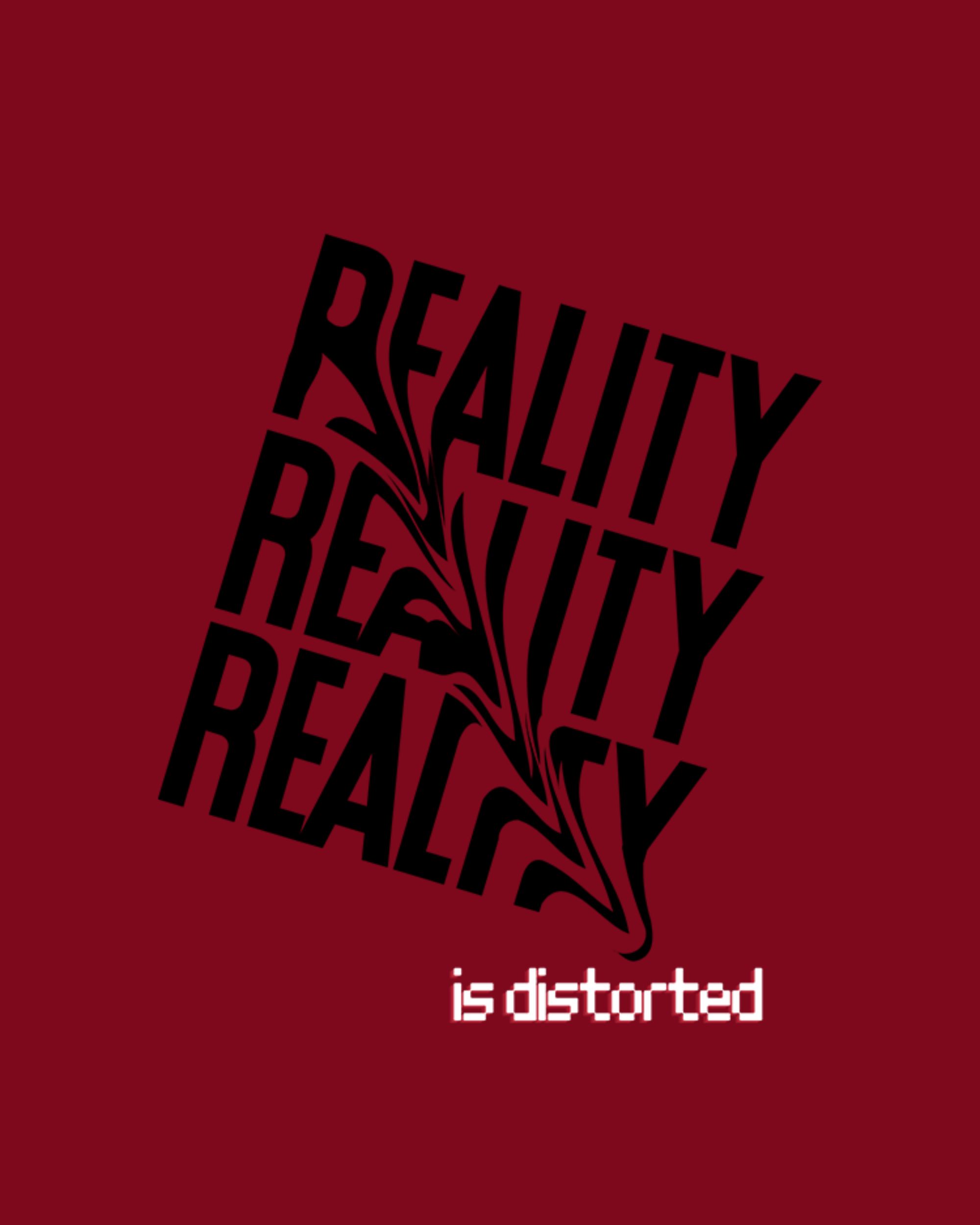 Reality Is Distorted Graphic Printed T-Shirt