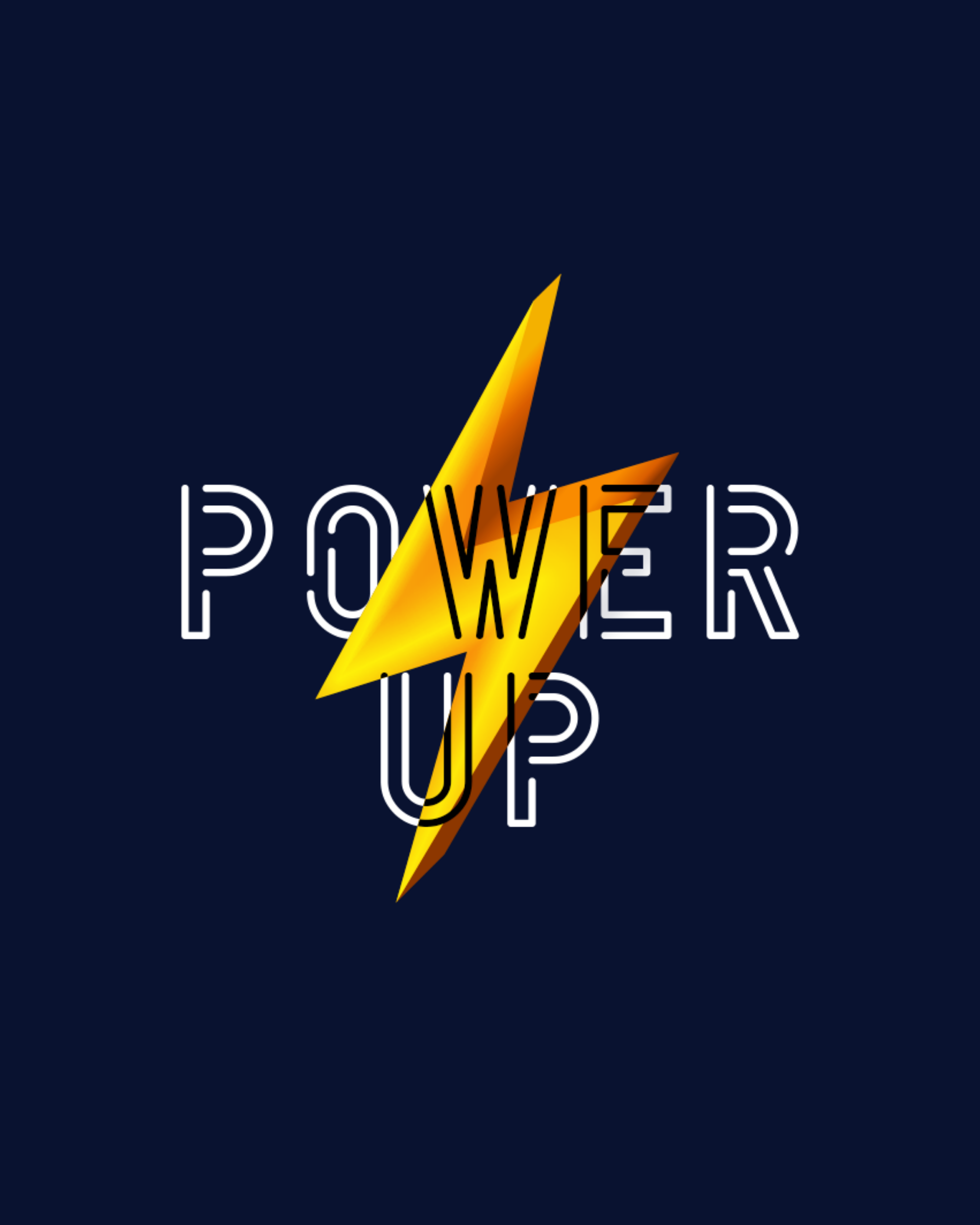 Power Up Graphic Printed T-Shirt