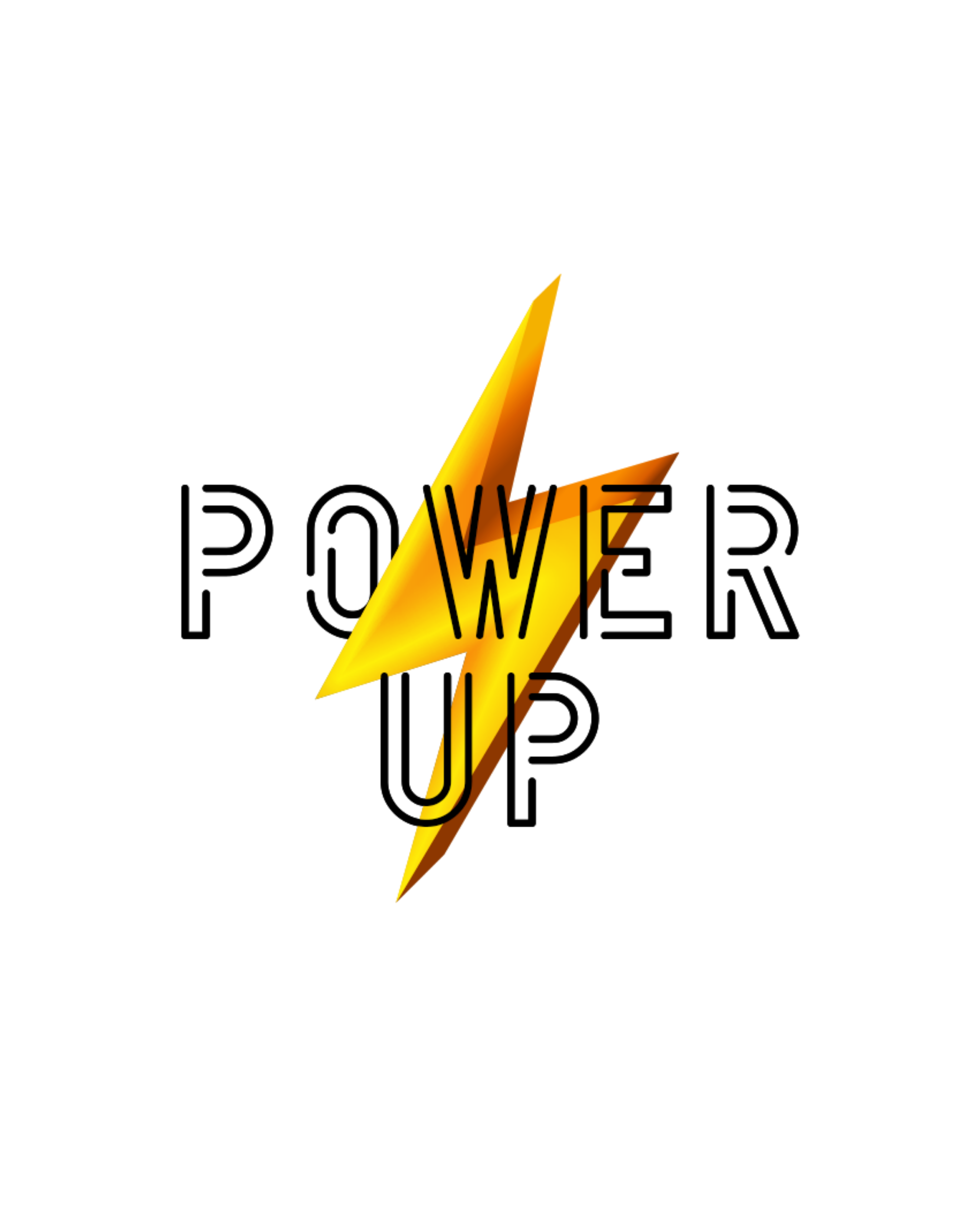 Power Up Graphic Printed T-Shirt