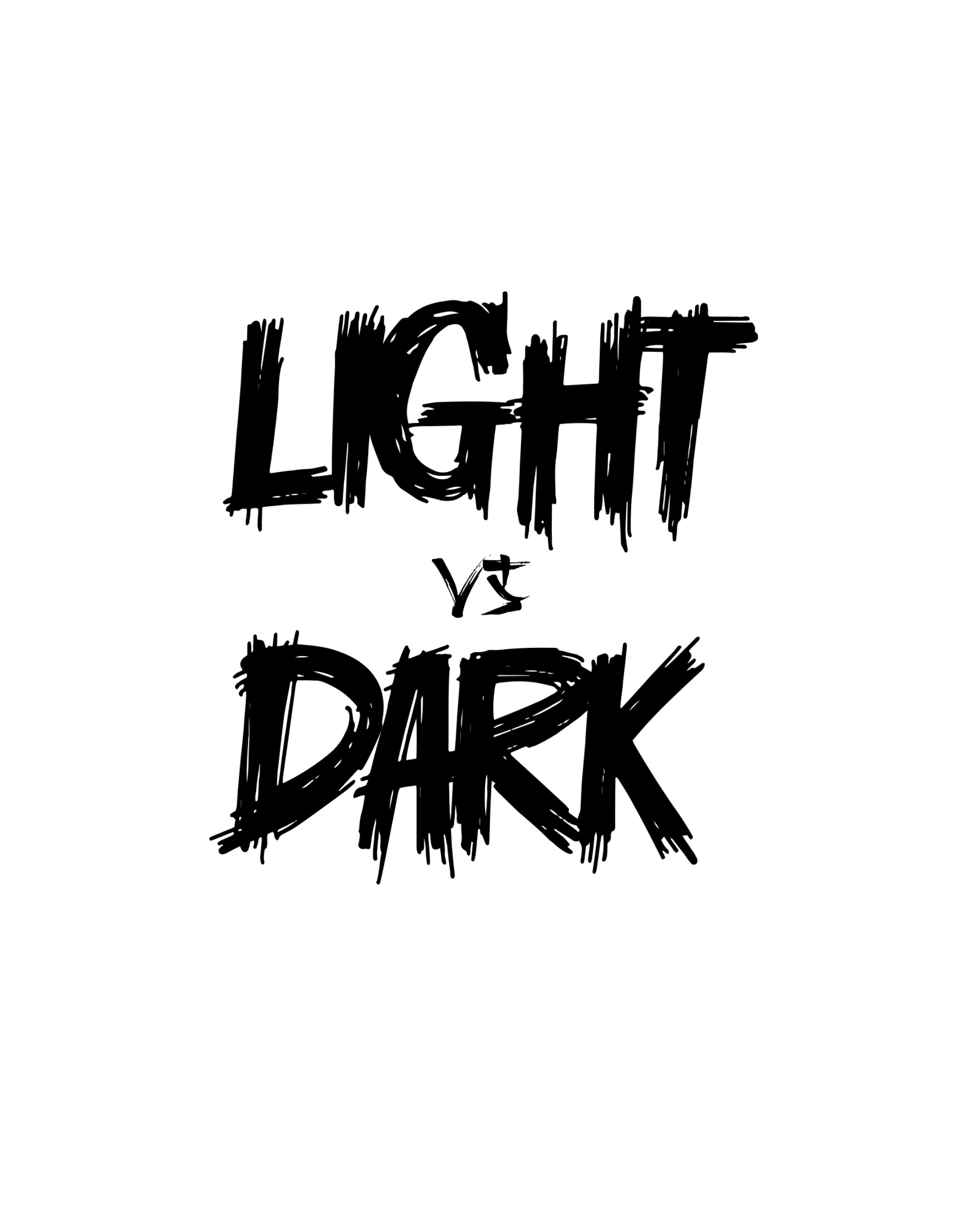 Light VS Dark Graphic Printed T-Shirt