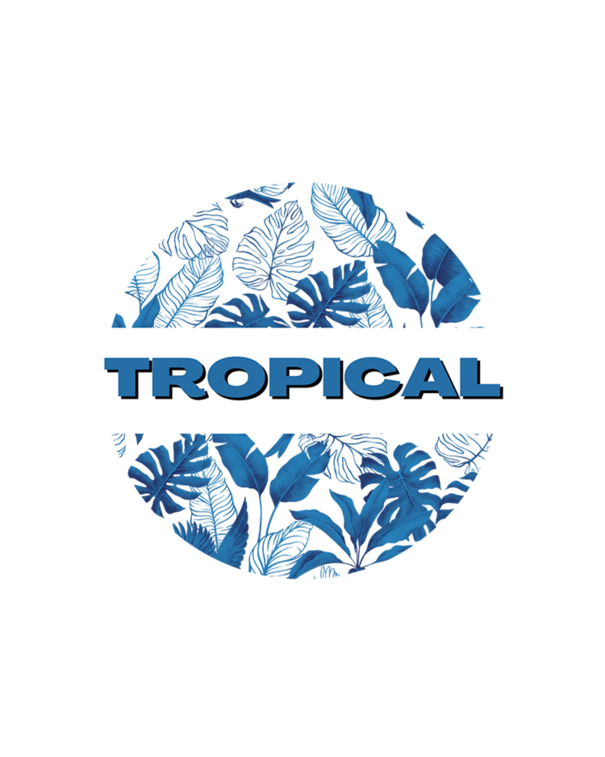 Tropical Graphic Printed T-Shirt