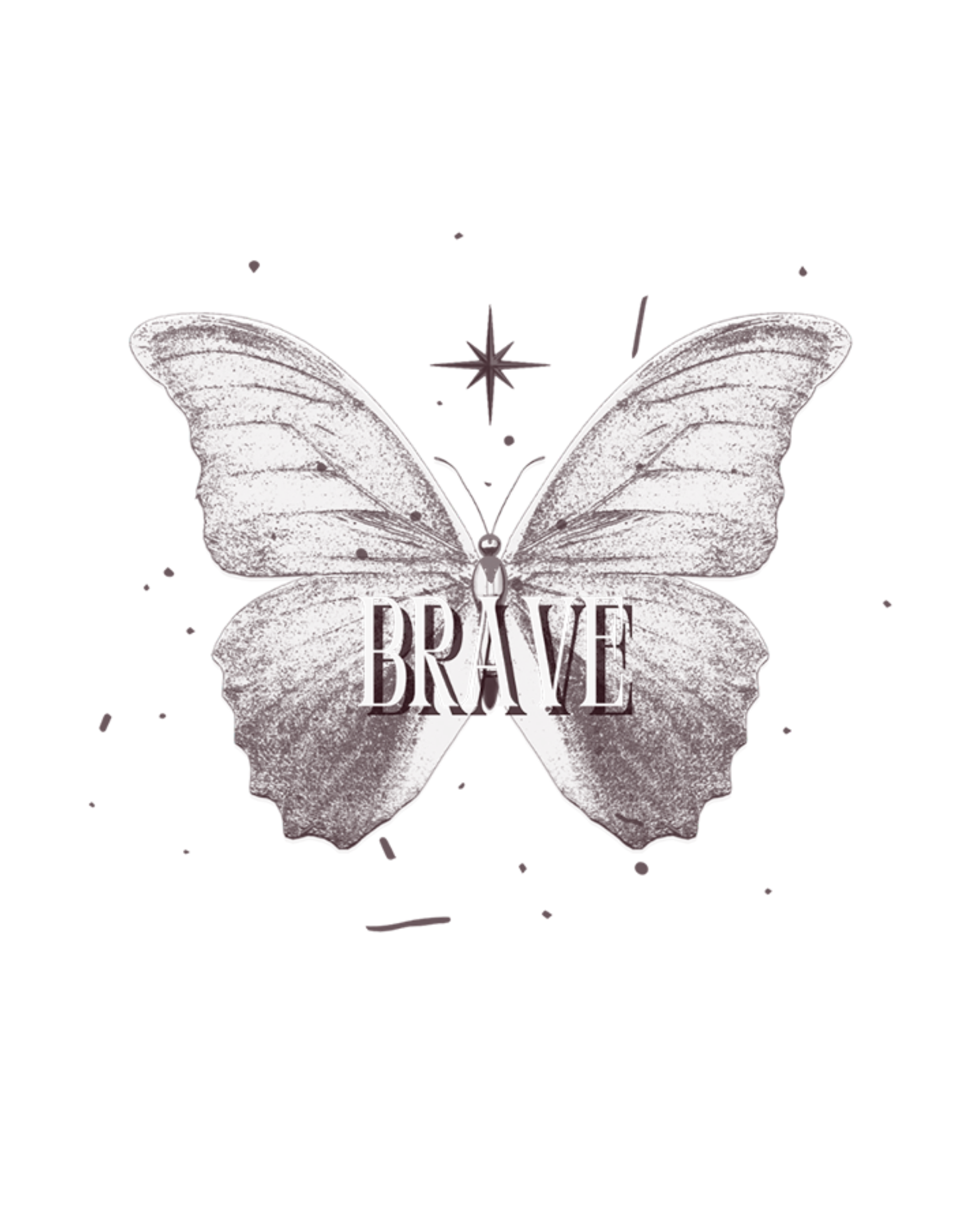 Brave Graphic Printed T-Shirt