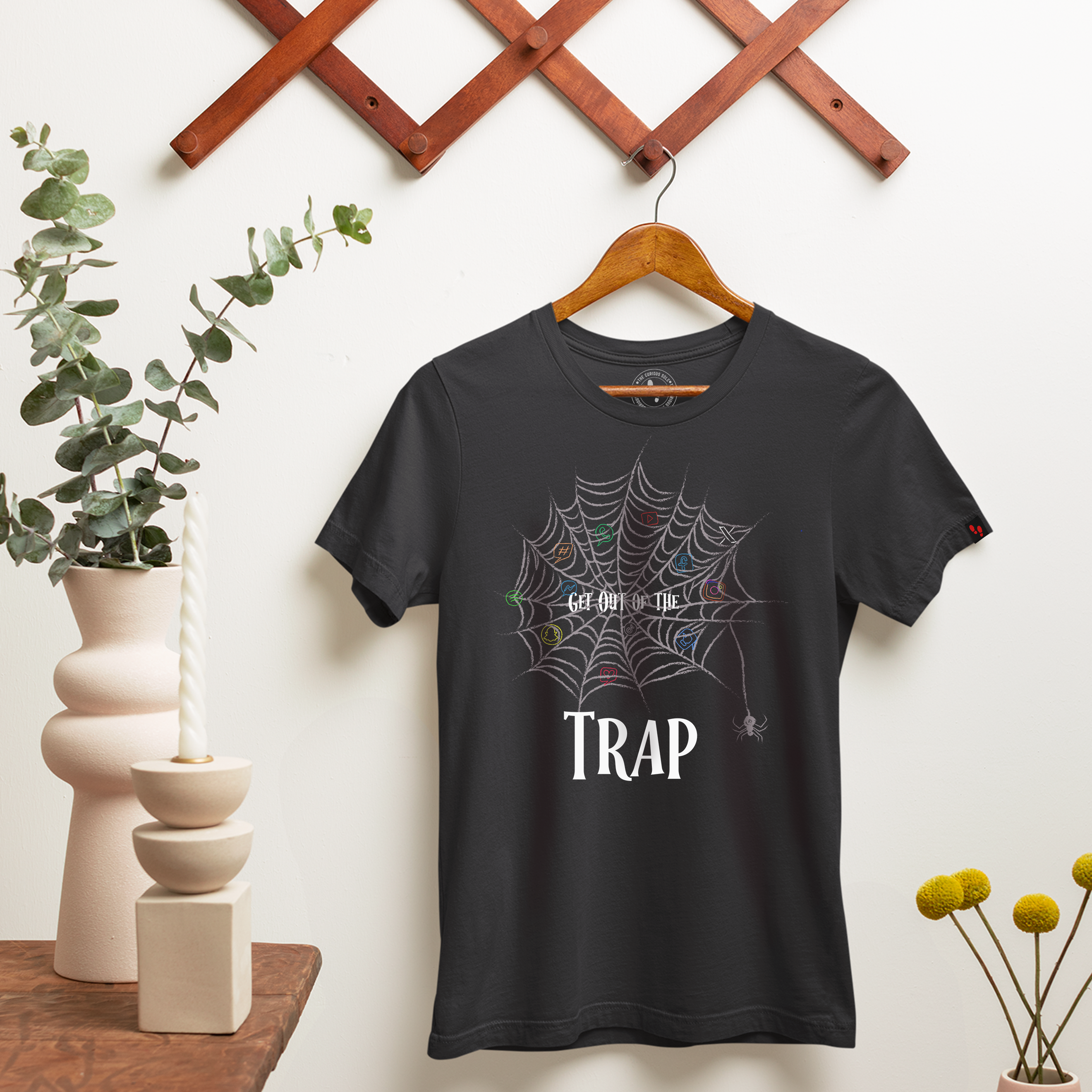 Digital Trap Graphic Printed T-Shirt