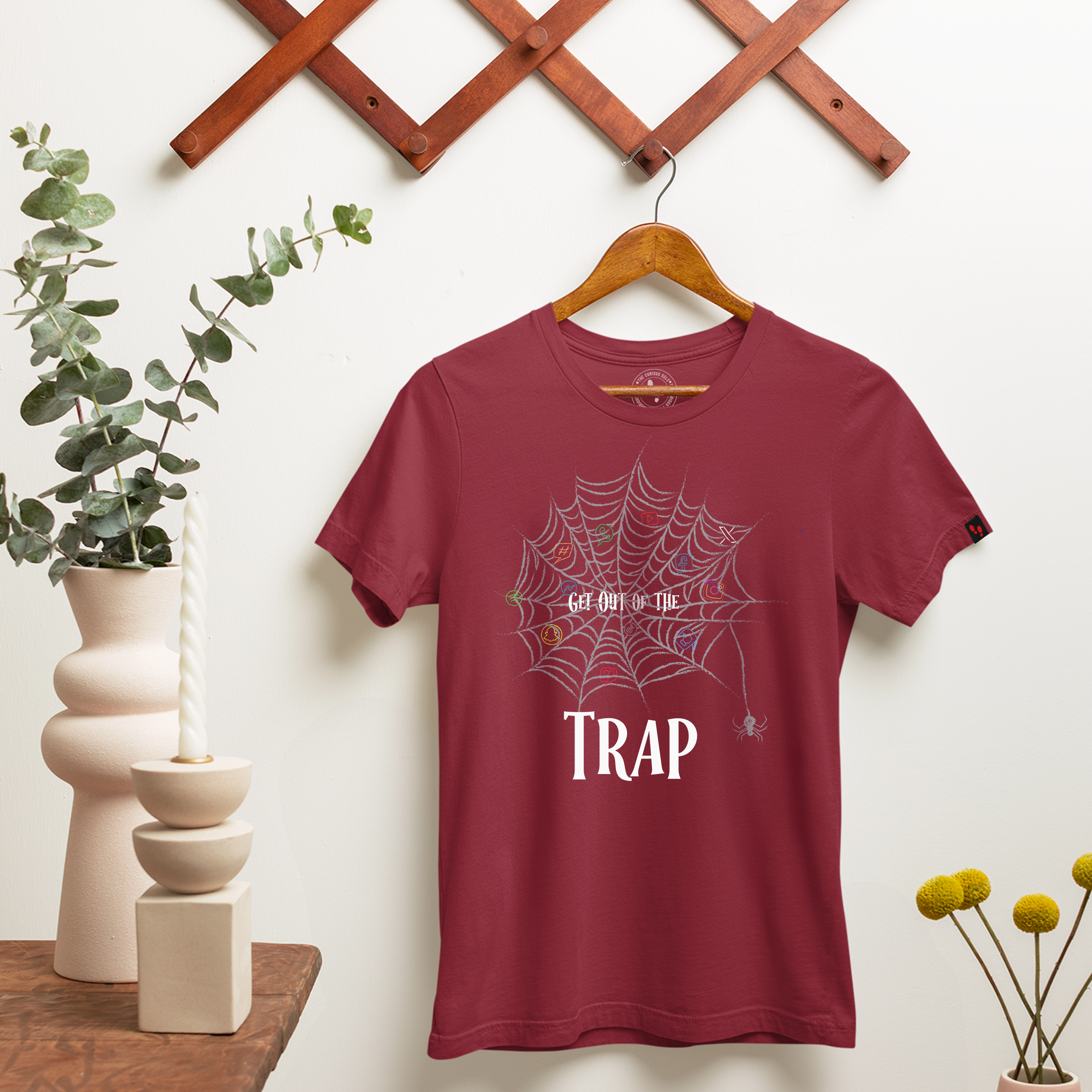 Digital Trap Graphic Printed T-Shirt