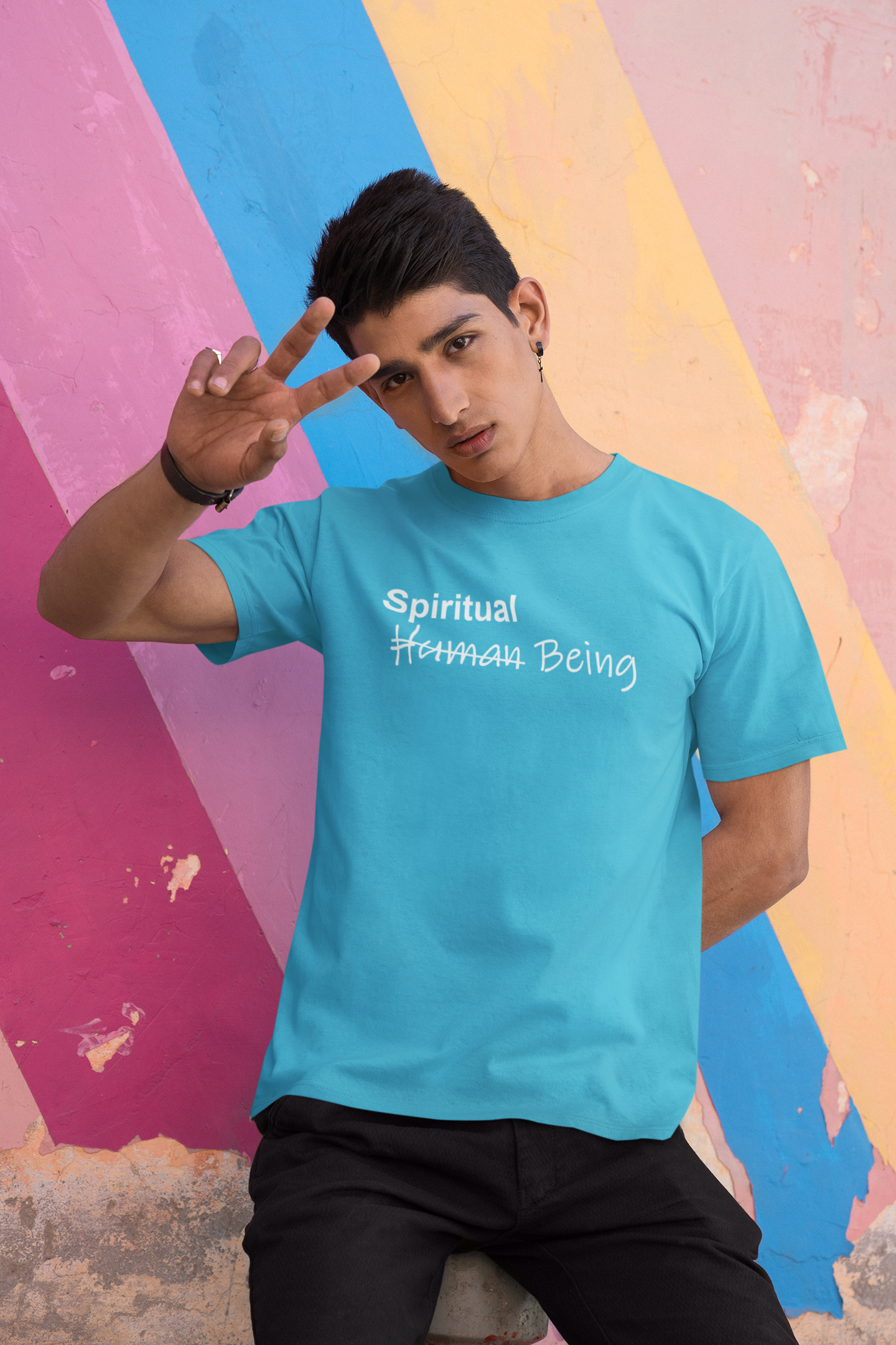 Spiritual Being Graphic Printed T-Shirt