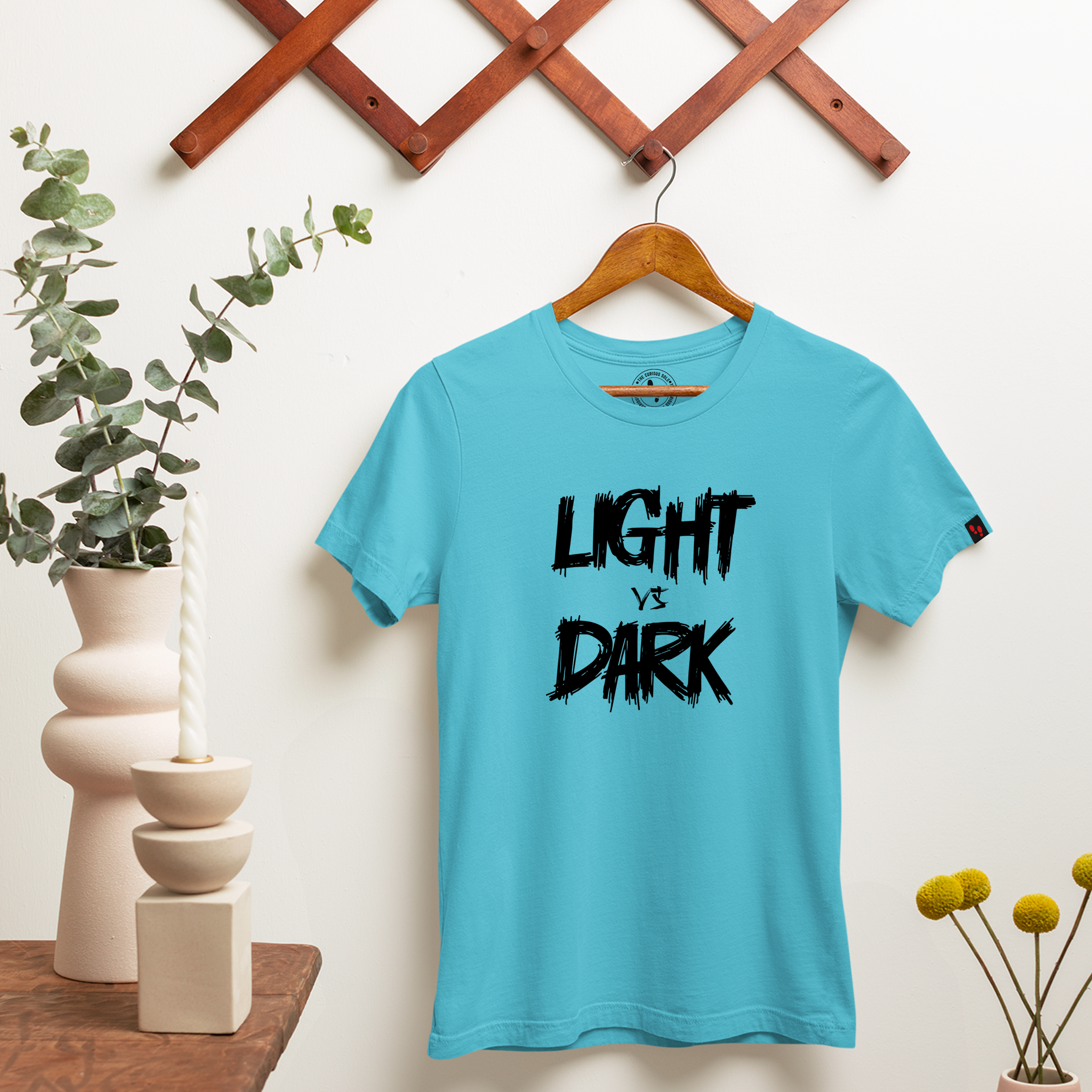 Light VS Dark Graphic Printed T-Shirt