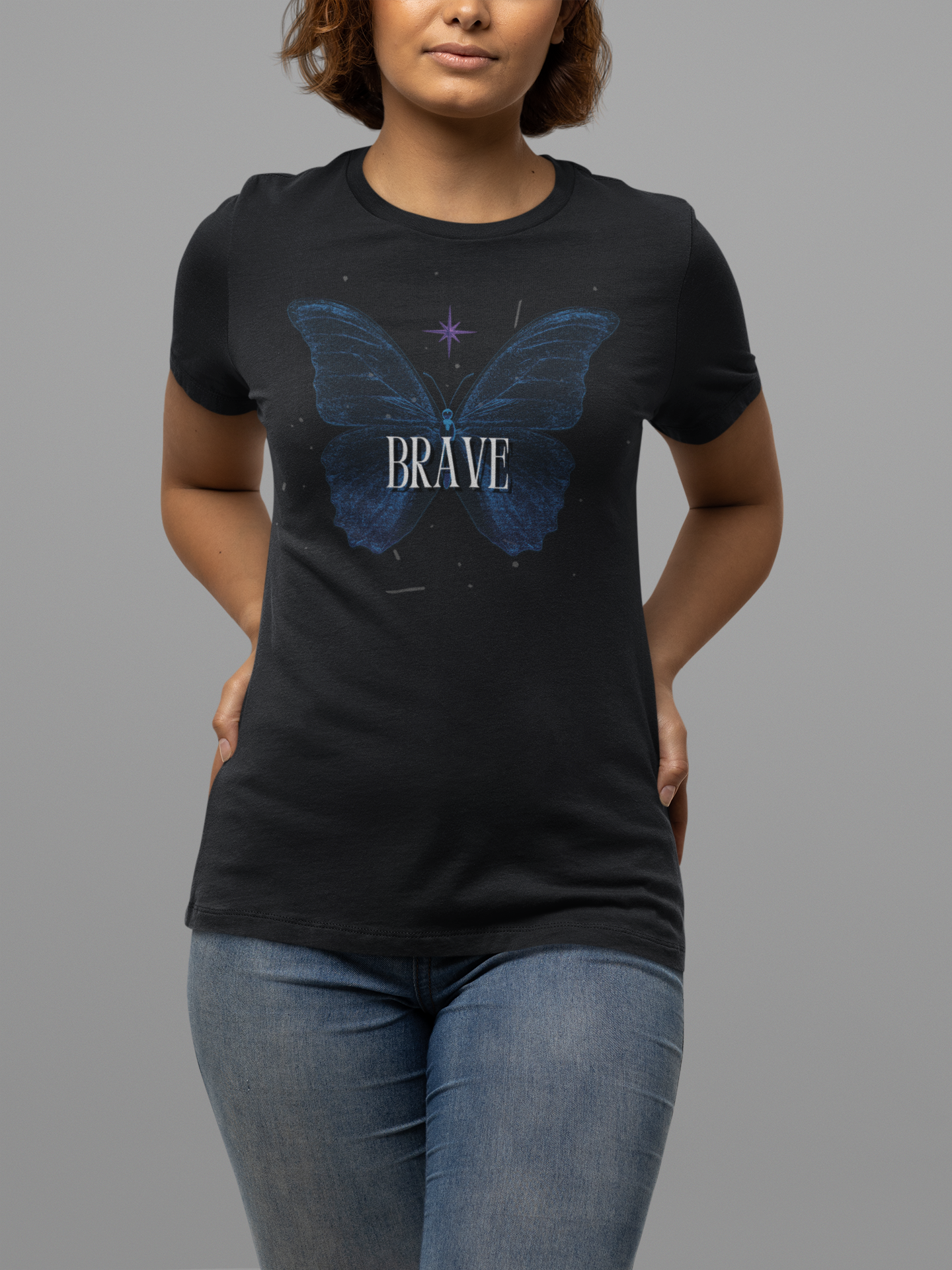 Brave Graphic Printed T-Shirt