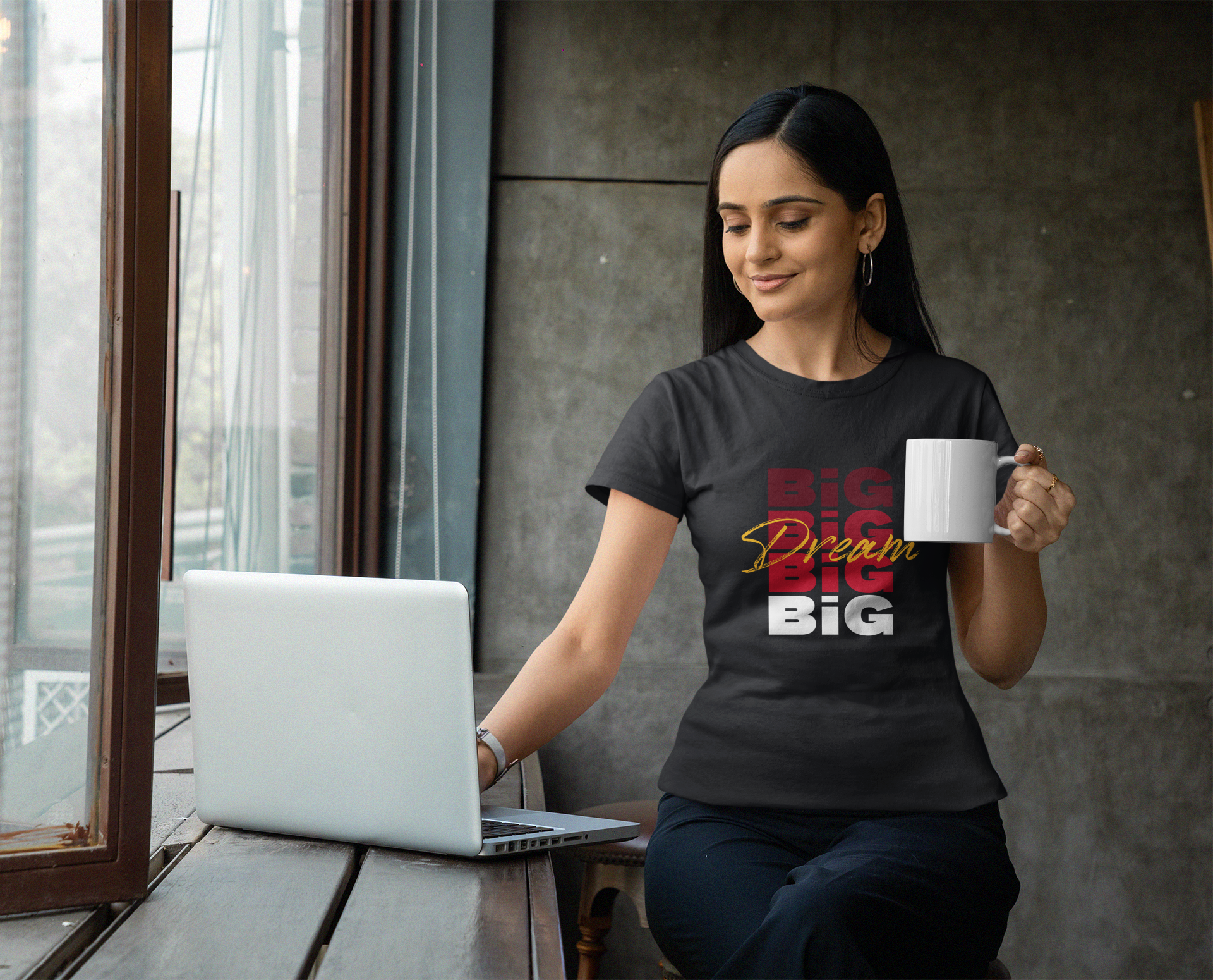 Dream Big Graphic Printed T-Shirt