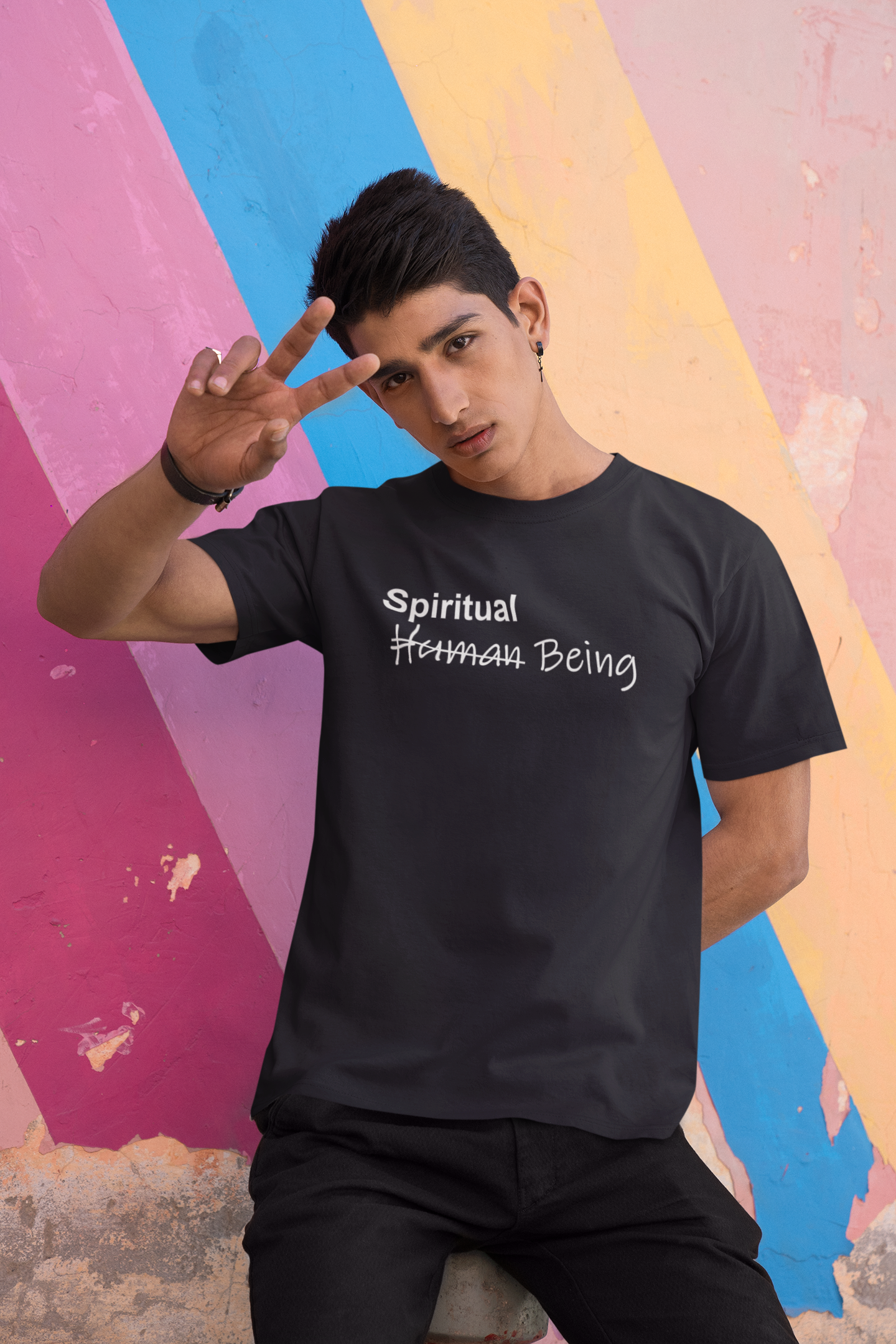 Spiritual Being Graphic Printed T-Shirt