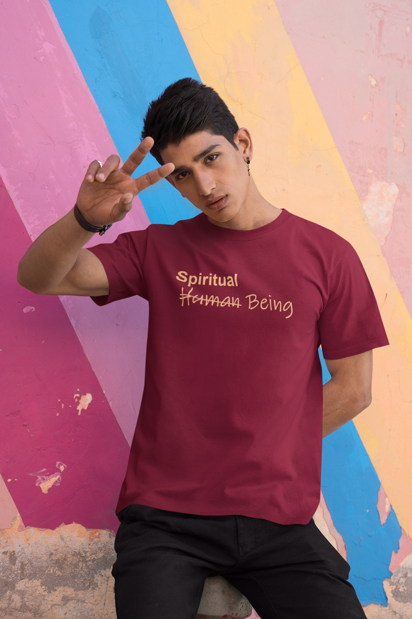 Spiritual Being Graphic Printed T-Shirt