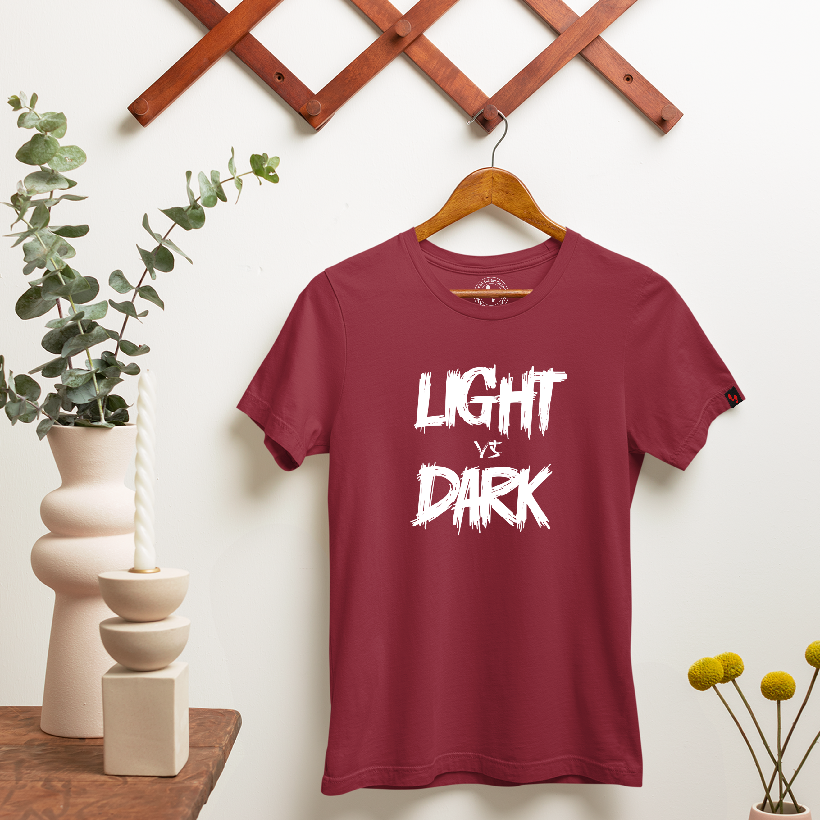 Light VS Dark Graphic Printed T-Shirt