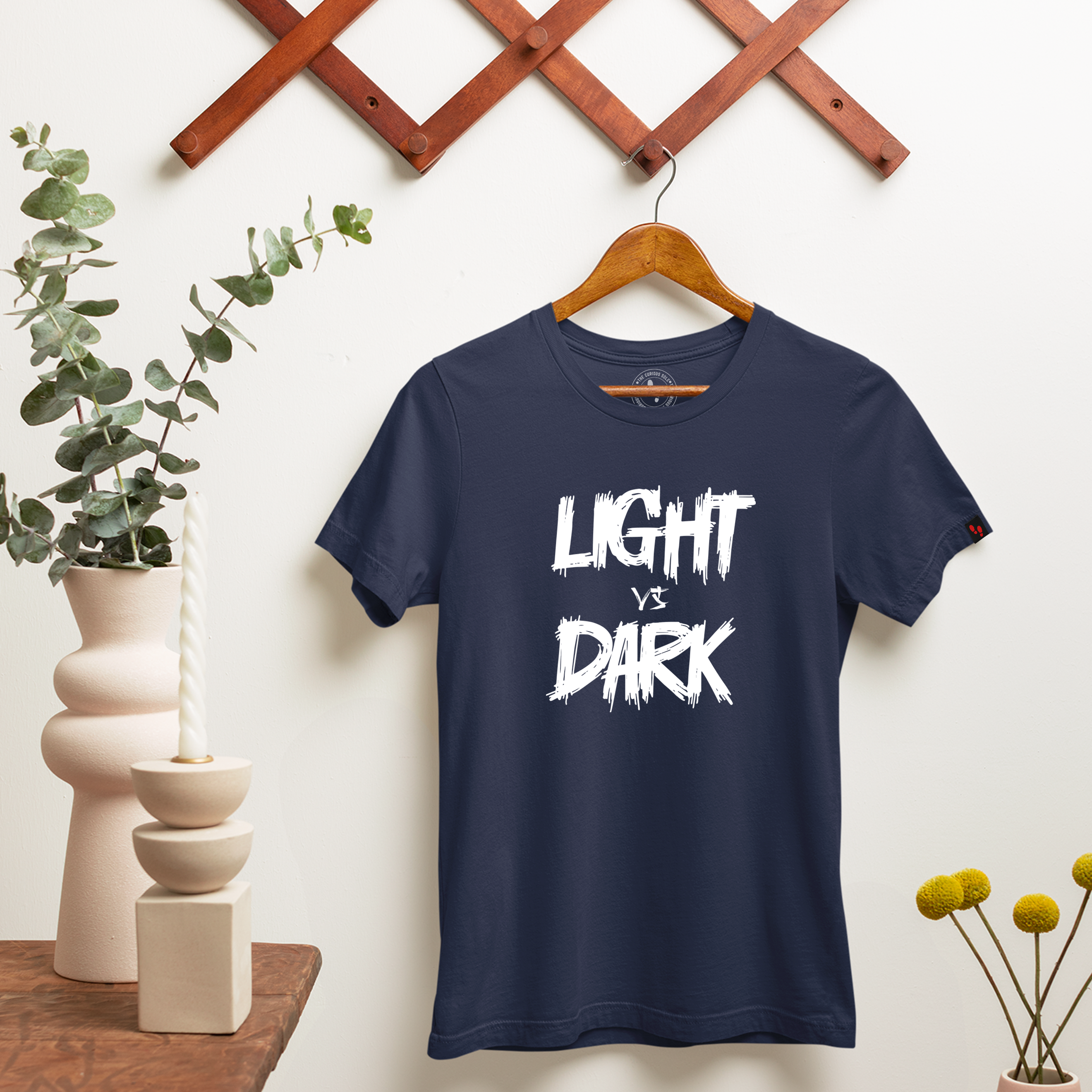 Light VS Dark Graphic Printed T-Shirt