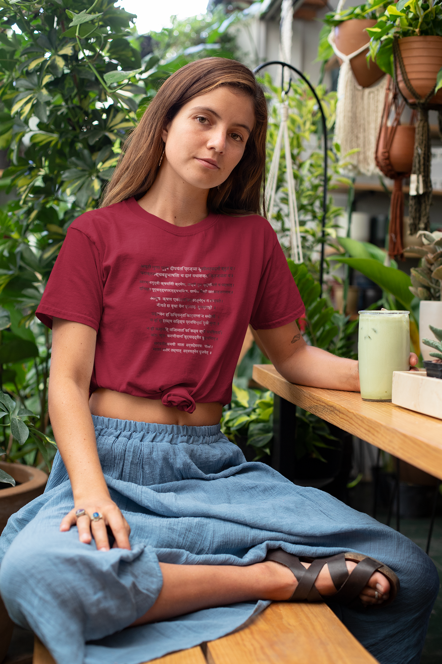 Sanskrit Graphic Printed T-Shirt