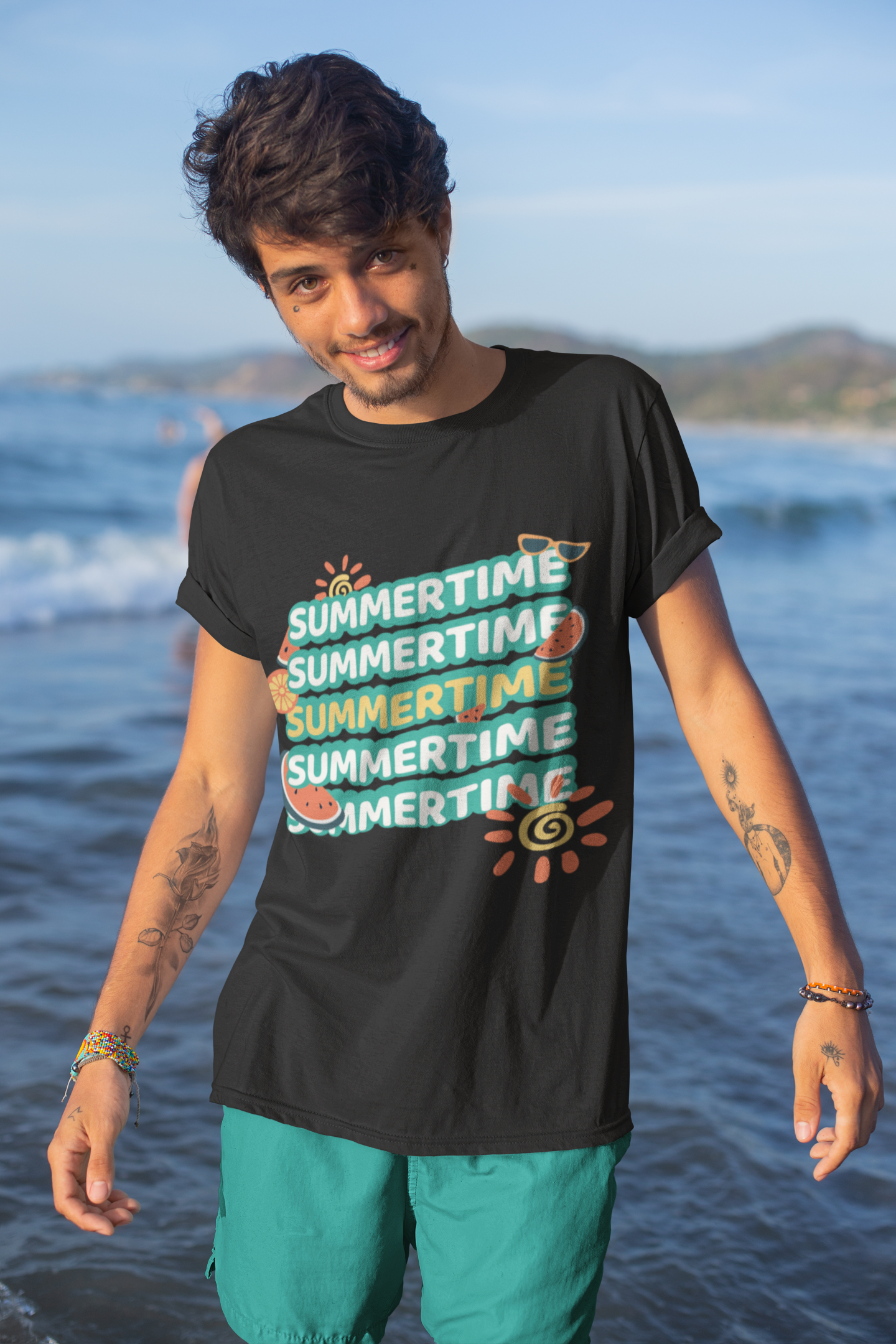 Summertime Graphic Printed T-Shirt