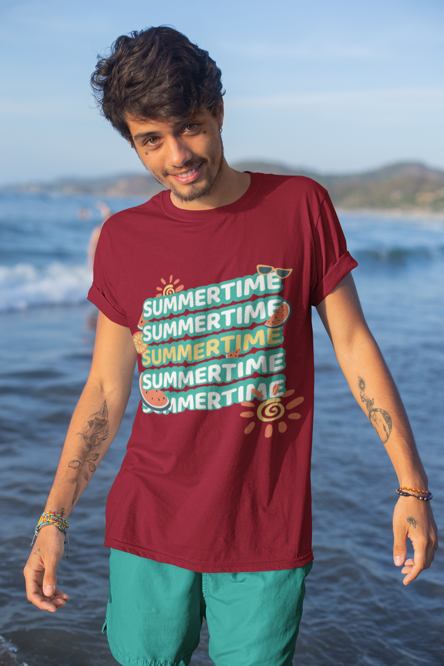 Summertime Graphic Printed T-Shirt