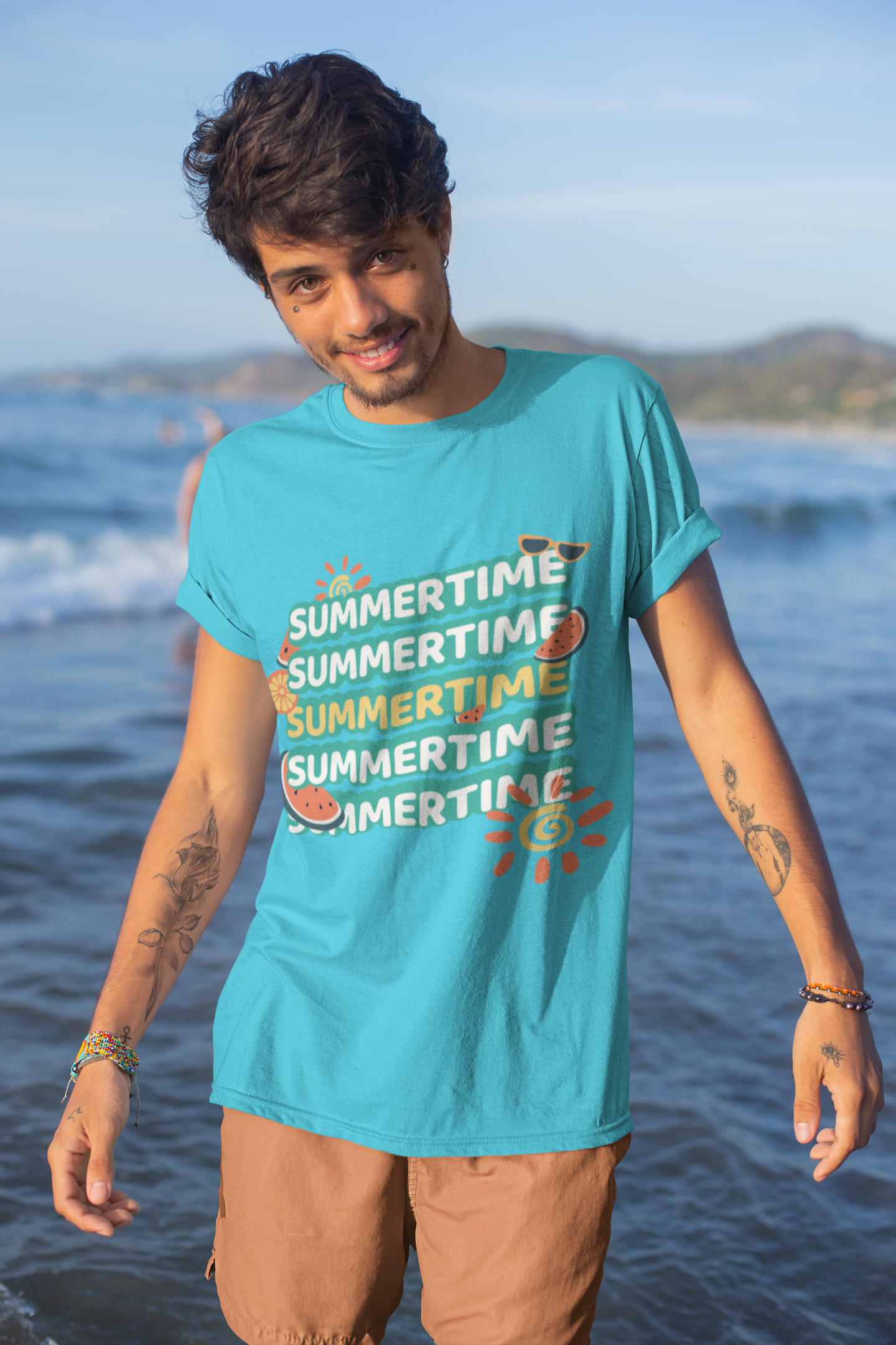 Summertime Graphic Printed T-Shirt