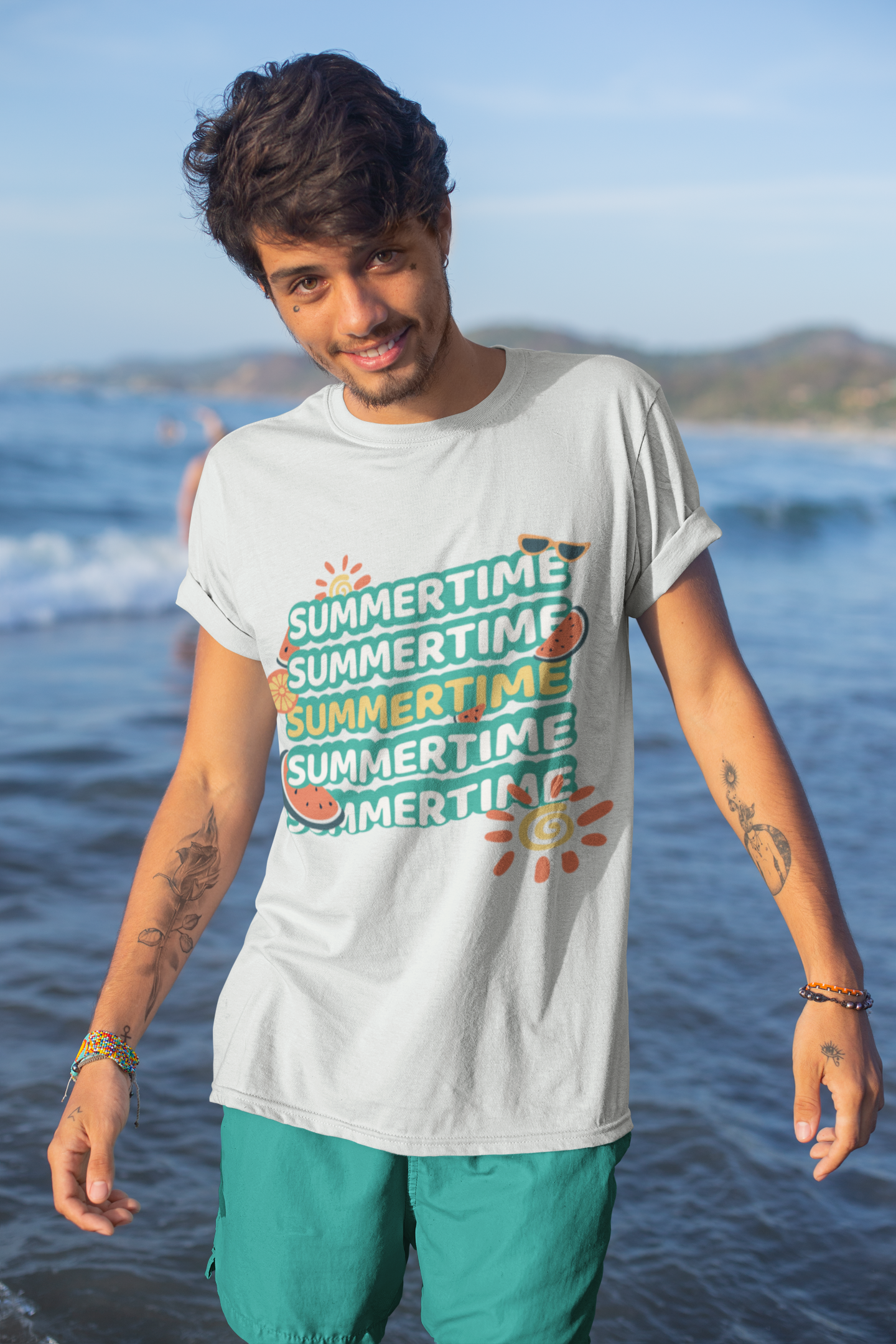 Summertime Graphic Printed T-Shirt