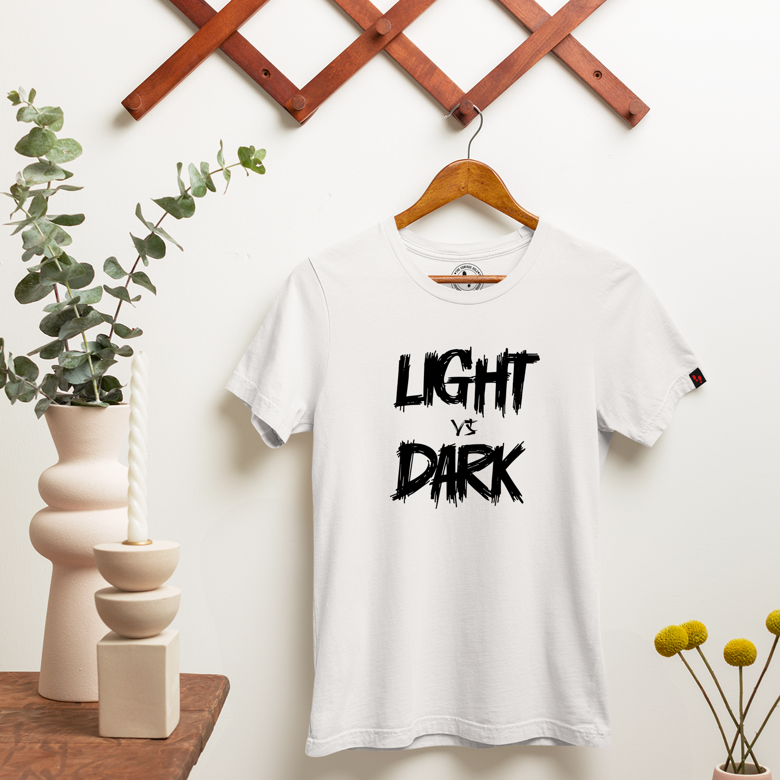 Light VS Dark Graphic Printed T-Shirt